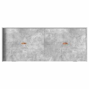 Rám postele s čelo Betonově šedá 100 x 200 cm kompozitní dřevo - obrázek 8