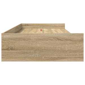 Rám postele s čelo Sonoma dub 90 x 200 cm kompozitní dřevo - obrázek 6