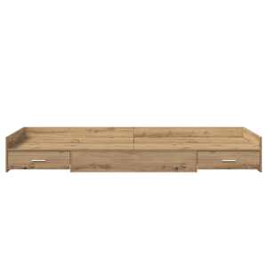 Rám postele s čelo Artisanový dub 90 x 200 cm kompozitní dřevo - obrázek 5