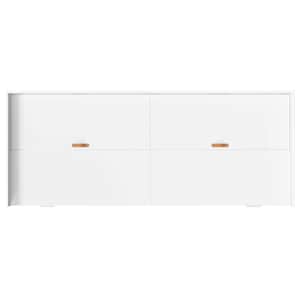 Rám postele s čelo Bílá 80 x 200 cm kompozitní dřevo - obrázek 8