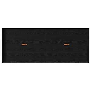 Rám postele s čelo Černý dub 80 x 200 cm kompozitní dřevo - obrázek 8