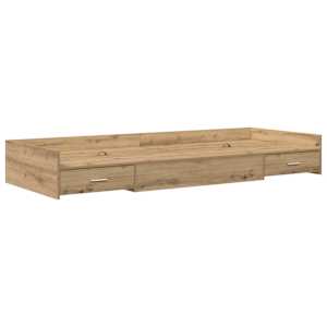 Rám postele s čelo Artisanový dub 70 x 190 cm kompozitní dřevo - obrázek 4
