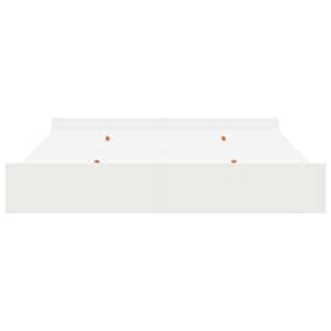 Rám postele s úložným prostorem s čelo Bílá 200 x 200 cm - obrázek 6