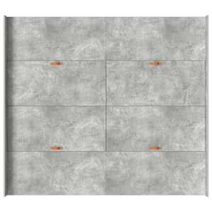 Rám postele s úložným prostorem Betonově šedá 200 x 200 cm - obrázek 8