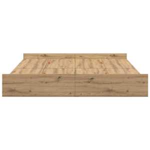 Rám postele s úložným prostorem Artisanový dub 200 x 200 cm - obrázek 6