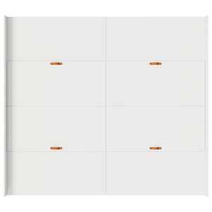 Rám postele s úložným prostorem s čelo Bílá 180 x 200 cm - obrázek 8