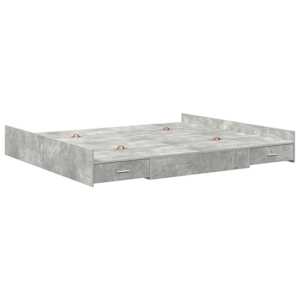 Rám postele s úložným prostorem Betonově šedá 180 x 200 cm - obrázek 4