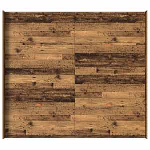 Rám postele s úložným prostorem s čelo Staré dřevo 180 x 200 cm - obrázek 8