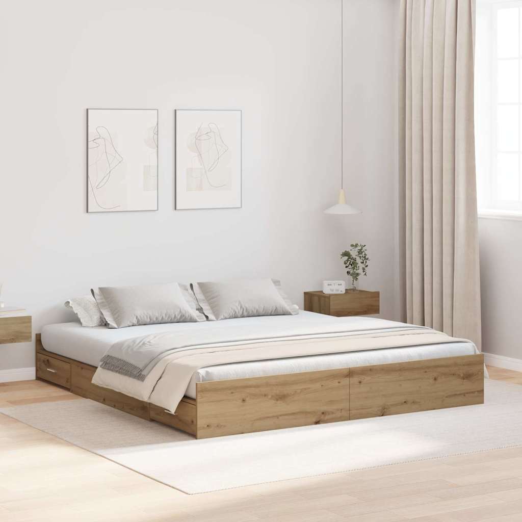 Voodi hoiukohaga raam sahtliga peaga ladustamisega käsitöötamm 180 x 200 cm