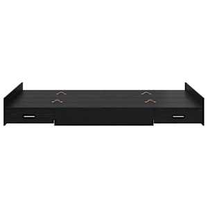 Rám postele s úložným prostorem s čelo Černý dub 120 x 200 cm - obrázek 5