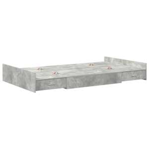 Rám postele s úložným prostorem Betonově šedá 120 x 200 cm - obrázek 4