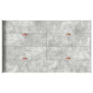 Rám postele s úložným prostorem Betonově šedá 120 x 200 cm - obrázek 8