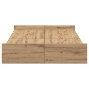 Rám postele s úložným prostorem Artisanový dub 120 x 200 cm - obrázek 4