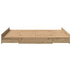 Rám postele s úložným prostorem Artisanový dub 140 x 190 cm - obrázek 6