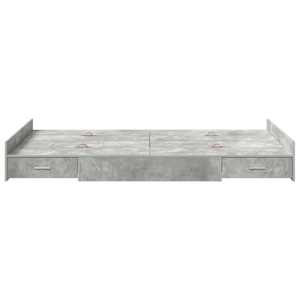 Rám postele s úložným prostorem Betonově šedá 120 x 190 cm - obrázek 5
