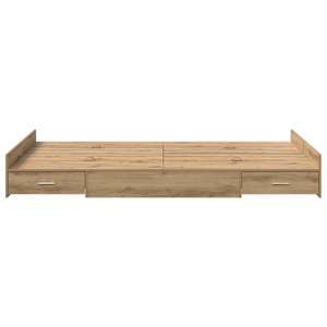 Rám postele s úložným prostorem Artisanový dub 120 x 190 cm - obrázek 5