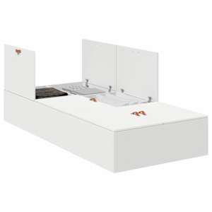 Rám postele s úložným prostorem s úložištěm Bílá 80 x 200 cm - obrázek 2