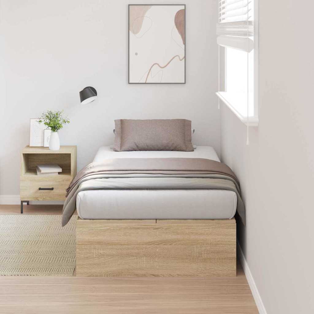Hoiukohaga Voodi Raam Sonoma Tamme 80x200 cm