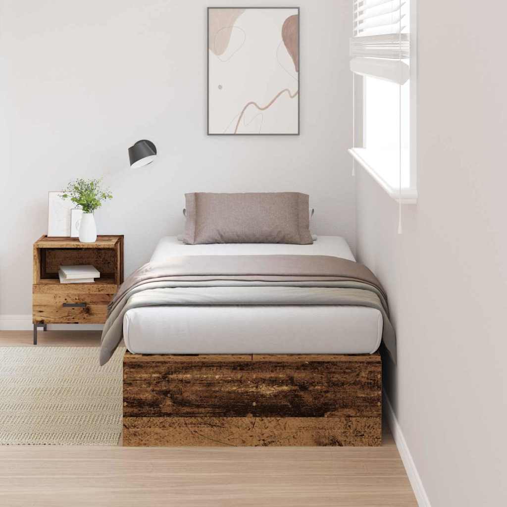 Hoiukohaga Voodi Raam Vana Puit 90x200 cm