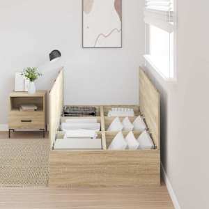 Rám postele s úložným prostorem Sonoma dub 100 x 200 cm - obrázek 3