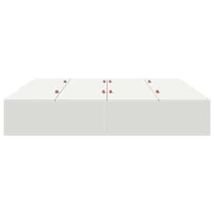 Rám postele s úložným prostorem s úložištěm Bílá 200 x 200 cm - obrázek 6