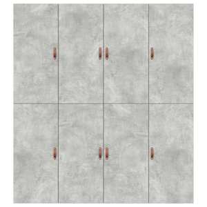 Rám postele s úložným prostorem Betonově šedá 200 x 200 cm - obrázek 9