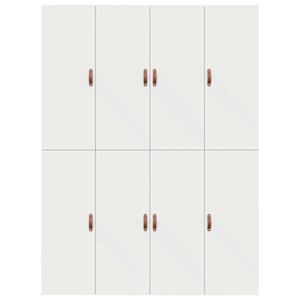 Rám postele s úložným prostorem s úložištěm Bílá 150 x 200 cm - obrázek 9