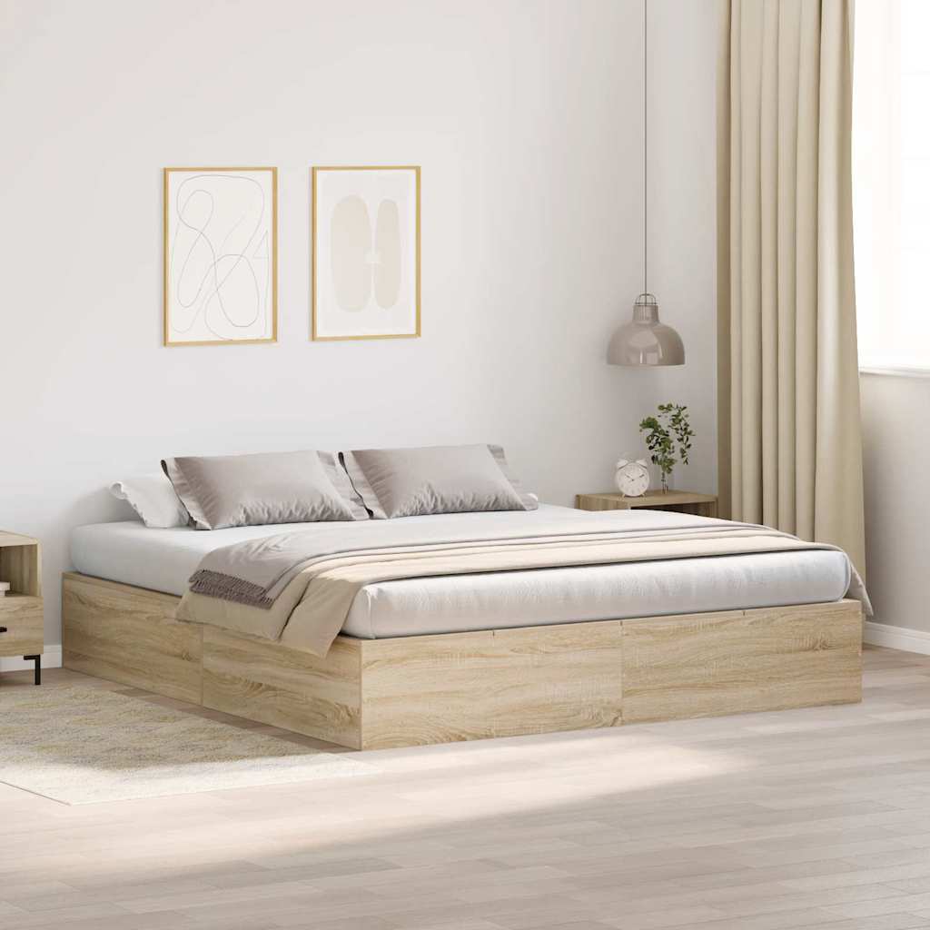 Hoiukohaga Voodi Raam Sonoma Tamme 180x200 cm