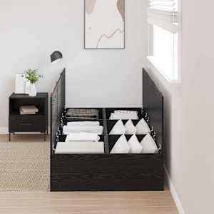 Rám postele s úložným prostorem Černý dub 70 x 190 cm - obrázek 3