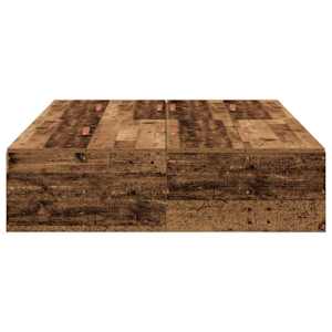 Rám postele s úložným prostorem Staré dřevo 120 x 190 cm - obrázek 6