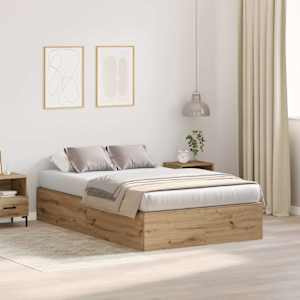 Rám postele s úložným prostorem Artisanový dub 120 x 190 cm - obrázek 1