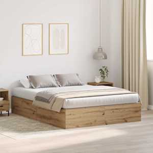 Rám postele s úložným prostorem Artisanový dub 135 x 190 cm - obrázek 1