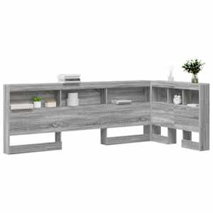 Úložné čelo postele s čelo Šedá Sonoma 100 cm kompozitní dřevo - obrázek 3