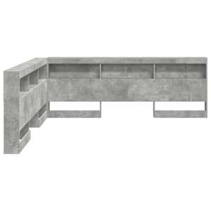 Úložné čelo postele Betonově šedá 200 cm kompozitní dřevo - obrázek 7