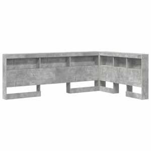 Úložné čelo postele Betonově šedá 120 cm kompozitní dřevo - obrázek 2