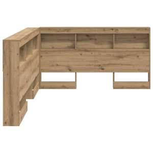 Úložné čelo postele Artisanový dub 140 cm kompozitní dřevo - obrázek 7
