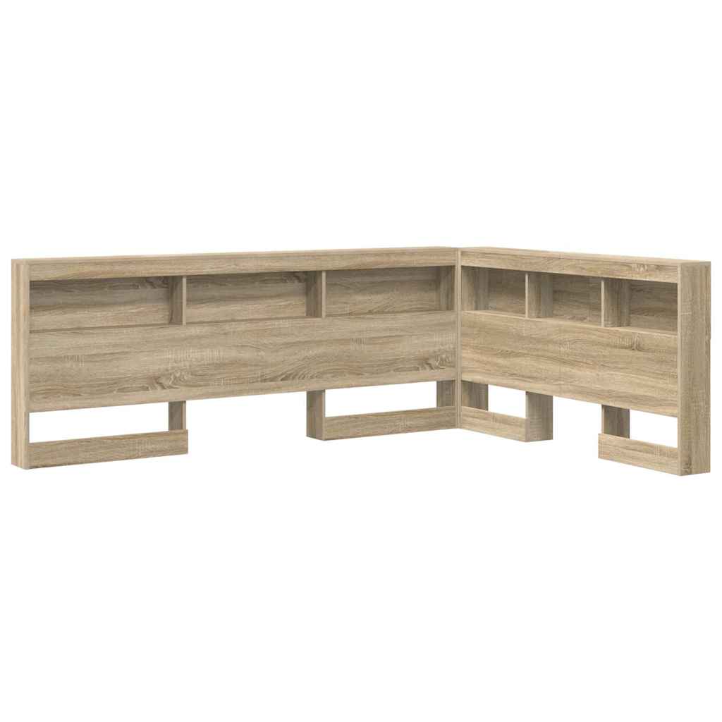 Säilytyspääty hyllyllä päätyllä säilytystilassa Sonoma tammi 150 cm Melamiini
