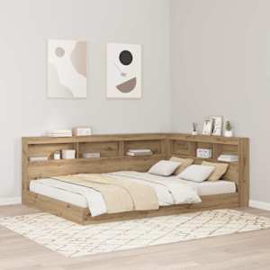 Úložné čelo postele Artisanový dub 150 cm kompozitní dřevo - obrázek 1