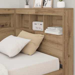 Úložné čelo postele Artisanový dub 75 cm kompozitní dřevo - obrázek 4