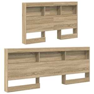Úložné čelo postele s policí Sonoma dub 207,5 x 137,5 x 76,5 cm - obrázek 5