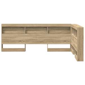Úložné čelo postele s policí Sonoma dub 207,5 x 137,5 x 76,5 cm - obrázek 6