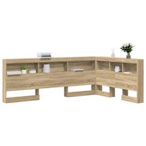 Úložné čelo postele s policí Sonoma dub 207,5 x 137,5 x 76,5 cm - obrázek 3