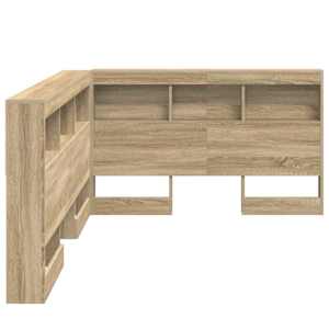 Úložné čelo postele s policí Sonoma dub 207,5 x 137,5 x 76,5 cm - obrázek 7