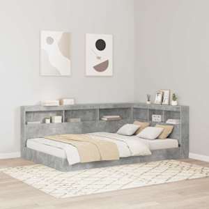 Skladiščni naslon Betonsko siva 207,5 x 137,5 x 76,5 cm