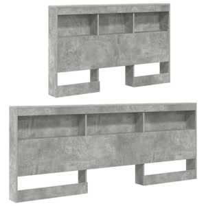 Úložné čelo postele Betonově šedá 207,5 x 137,5 x 76,5 cm - obrázek 5