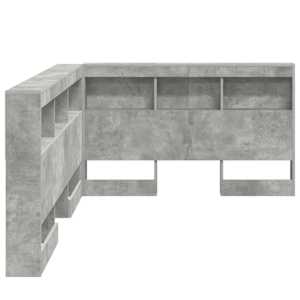 Úložné čelo postele Betonově šedá 207,5 x 137,5 x 76,5 cm - obrázek 7