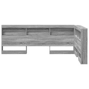 Úložné čelo postele s čelo Šedá Sonoma 207,5 x 137,5 x 76,5 cm - obrázek 6