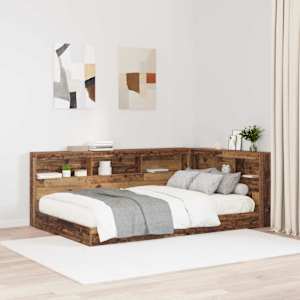 Úložné čelo postele s čelo Staré dřevo 207,5 x 137,5 x 76,5 cm - obrázek 1