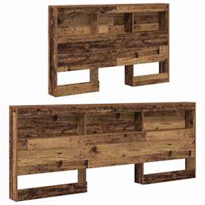 Úložné čelo postele s čelo Staré dřevo 207,5 x 137,5 x 76,5 cm - obrázek 5