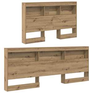 Úložné čelo postele Artisanový dub kompozitní dřevo - obrázek 5